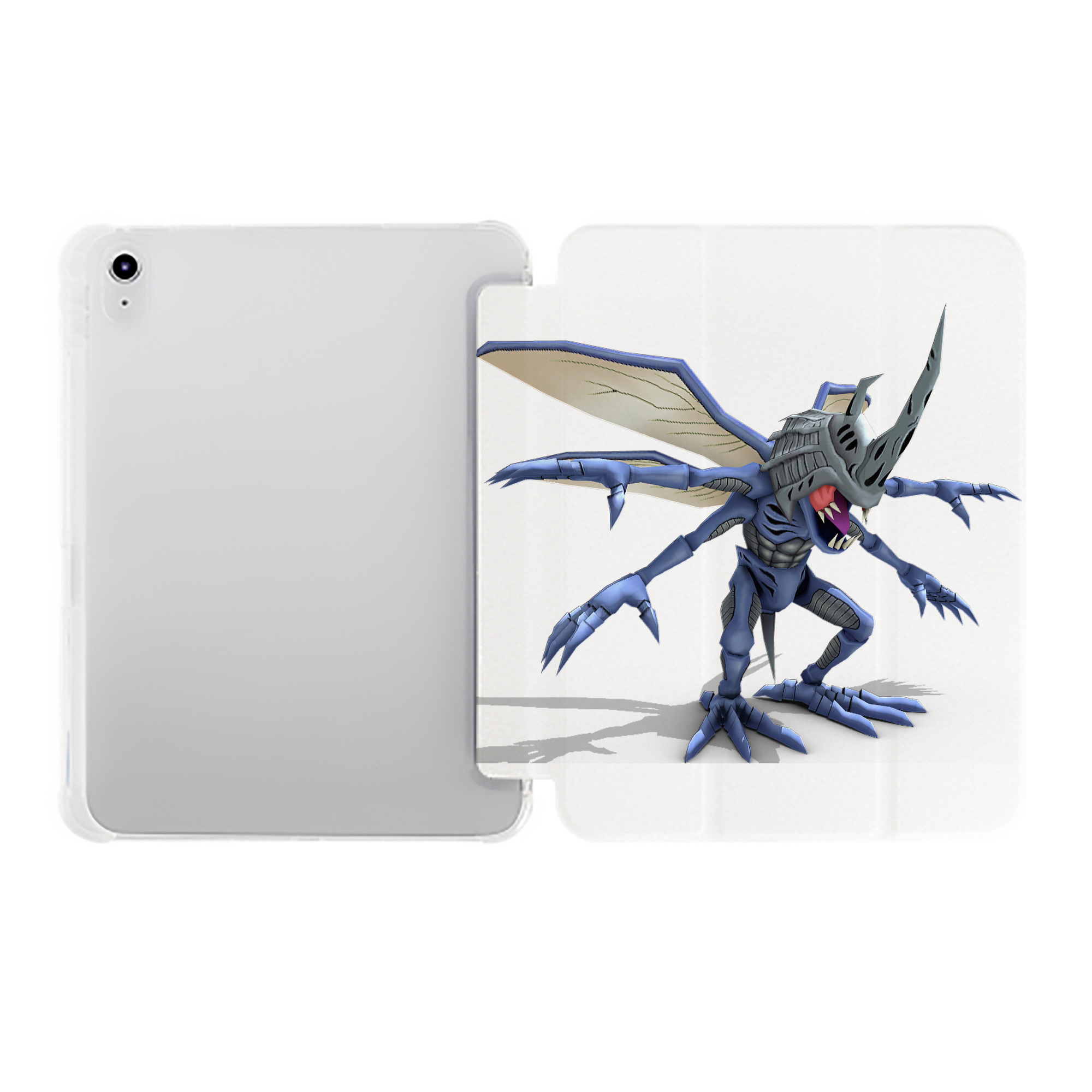 （画像用） Digimon デジタルモンスター/デジモン IPad ケース ペン収納付き 三つ折りスタンド PUレザー×シリコン 対応機種9.5/10.5/10.9インチ